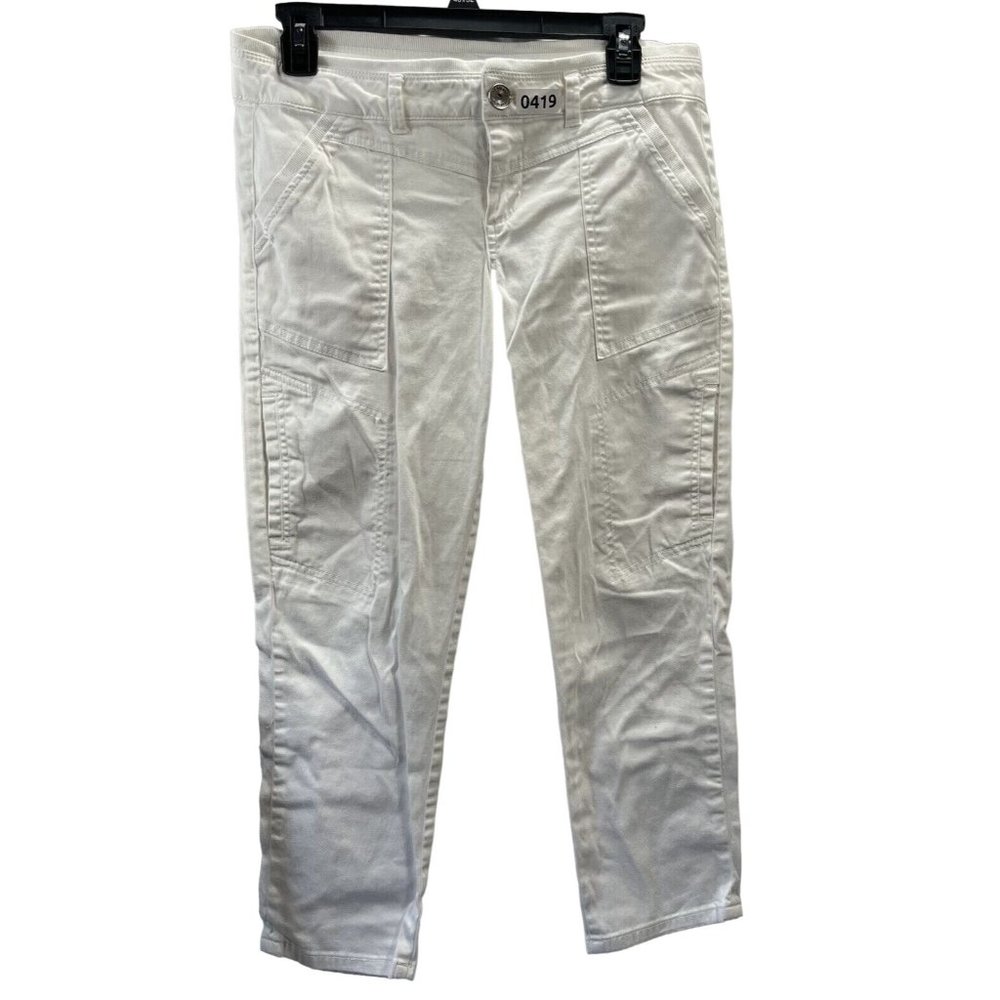 jolt women capris pants size 7 color white